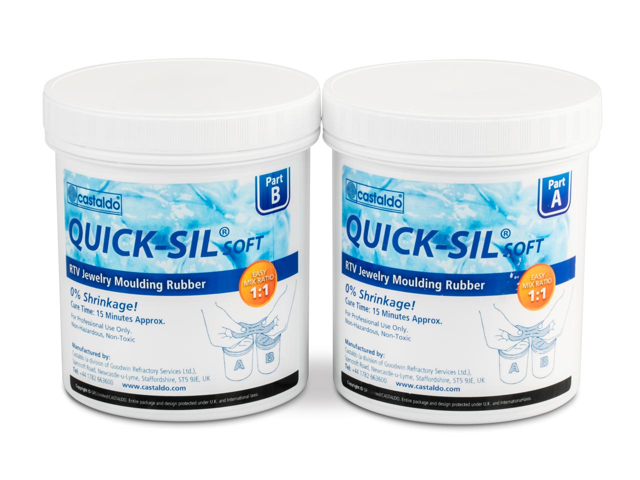 Castaldo QUICK-SIL, RTV Silicon Moulding Putty, Soft And Pliable, 1kg, Blue Questions & Answers