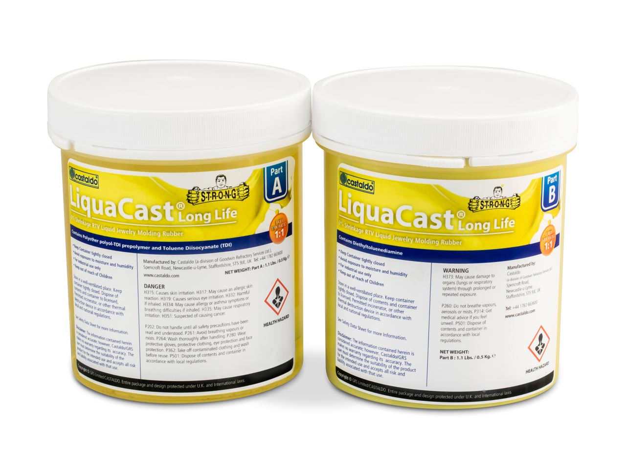 Castaldo LiquaCast, RTV Liquid Moulding Rubber, Long Life, 1kg, Yellow Questions & Answers