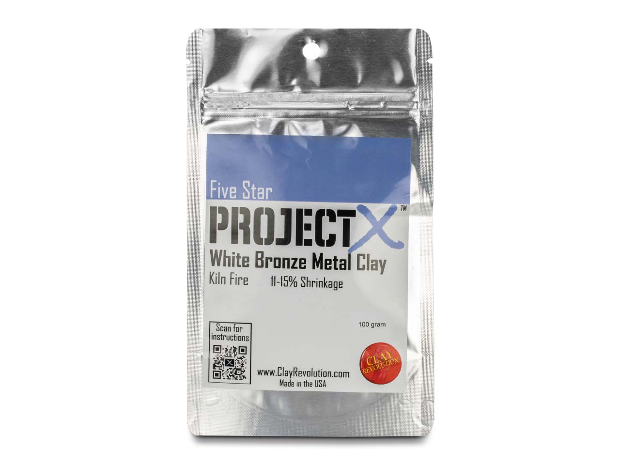 Do you have a safety data sheet for Project X White Bronze Clay 100g?