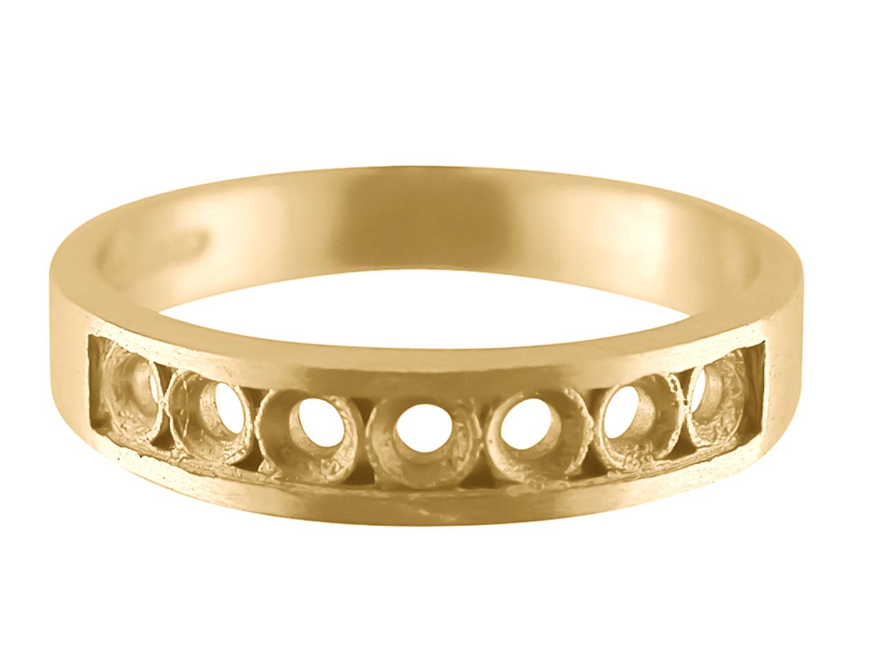 18ct Yellow Gold 7 Stone 1/2 Eternity Ring Hallmarked Size P, 100% Recycled Gold Questions & Answers