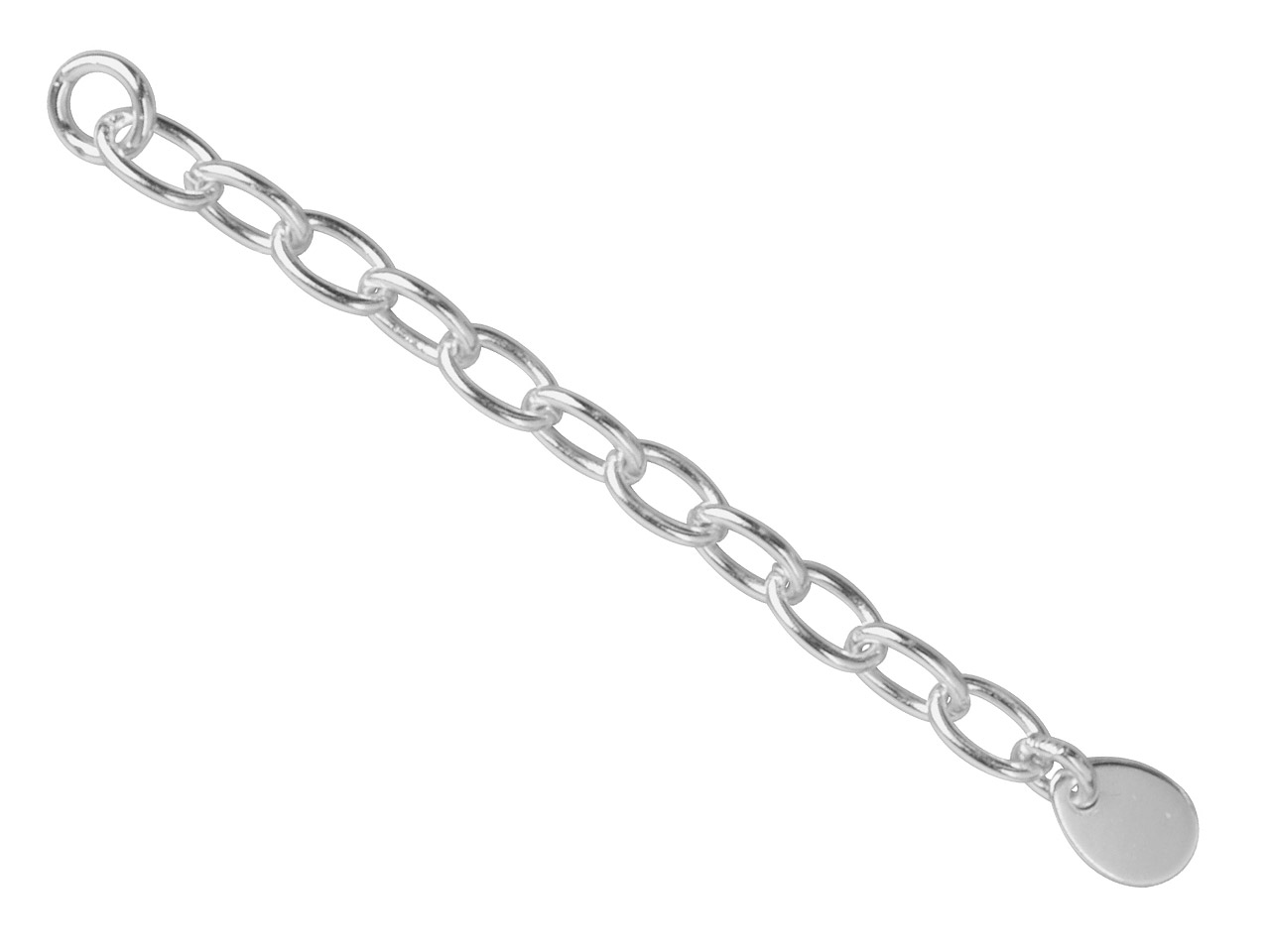 Sterling Silver 3.0mm Extender Trace Chain 5.0cm/2.0 Questions & Answers