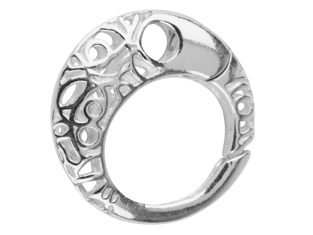 Sterling Silver Filigree Ring Clasp 20mm Continuous Questions & Answers