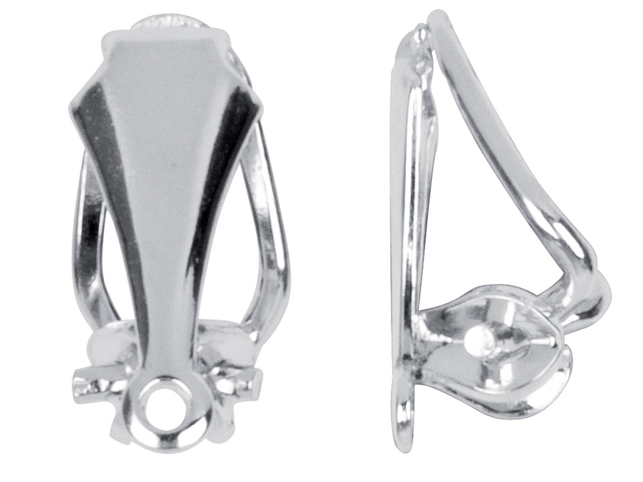 Sterling Silver Omega Ear Clip For Drops, Pair, Omega Shape Wire Back, Polished Front Piece Questions & Answers