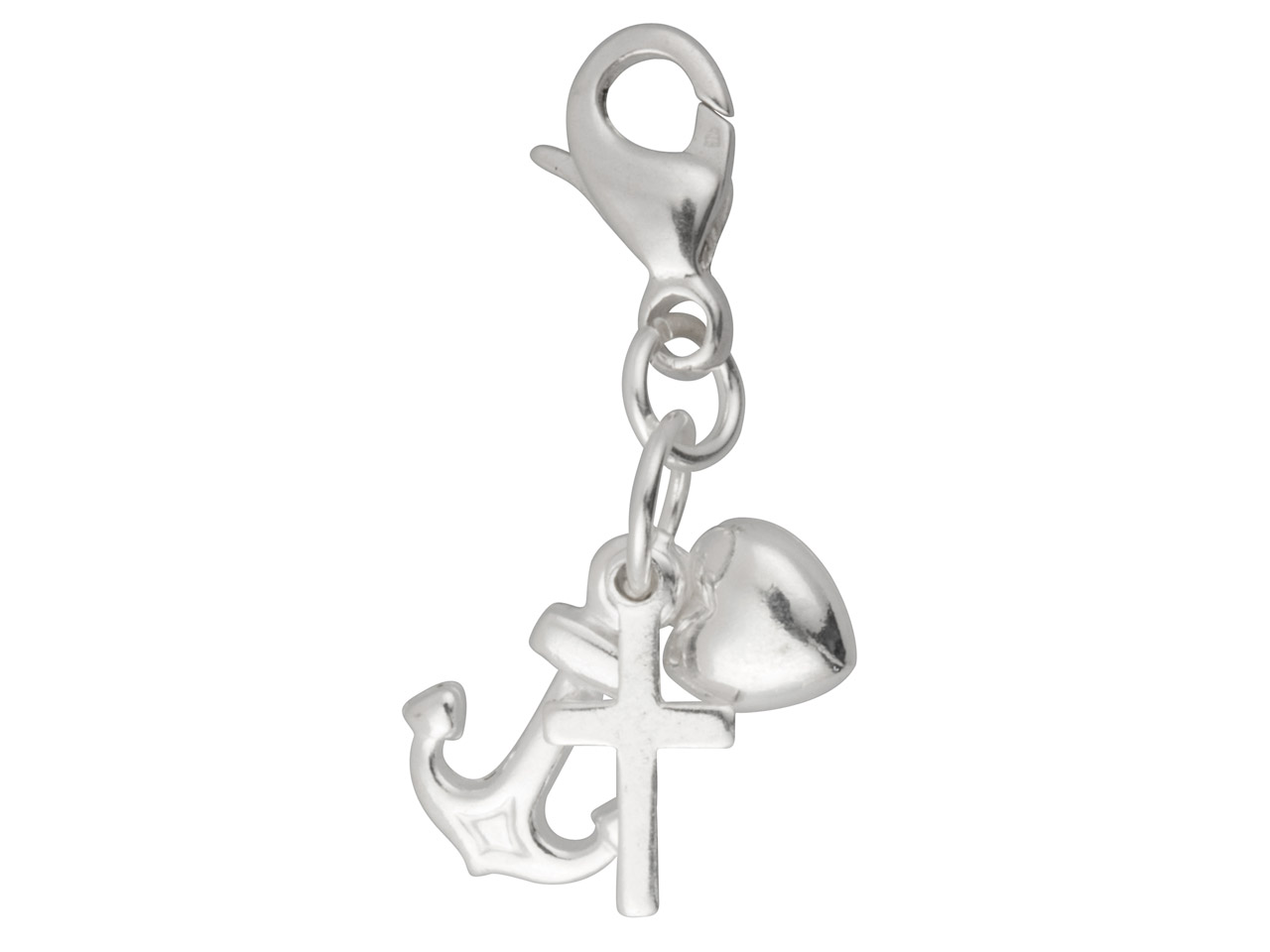 Sterling Silver Faith Hope And Charity Charm With 11m Carabiner Lobster Trigger Clasp Catch Questions & Answers