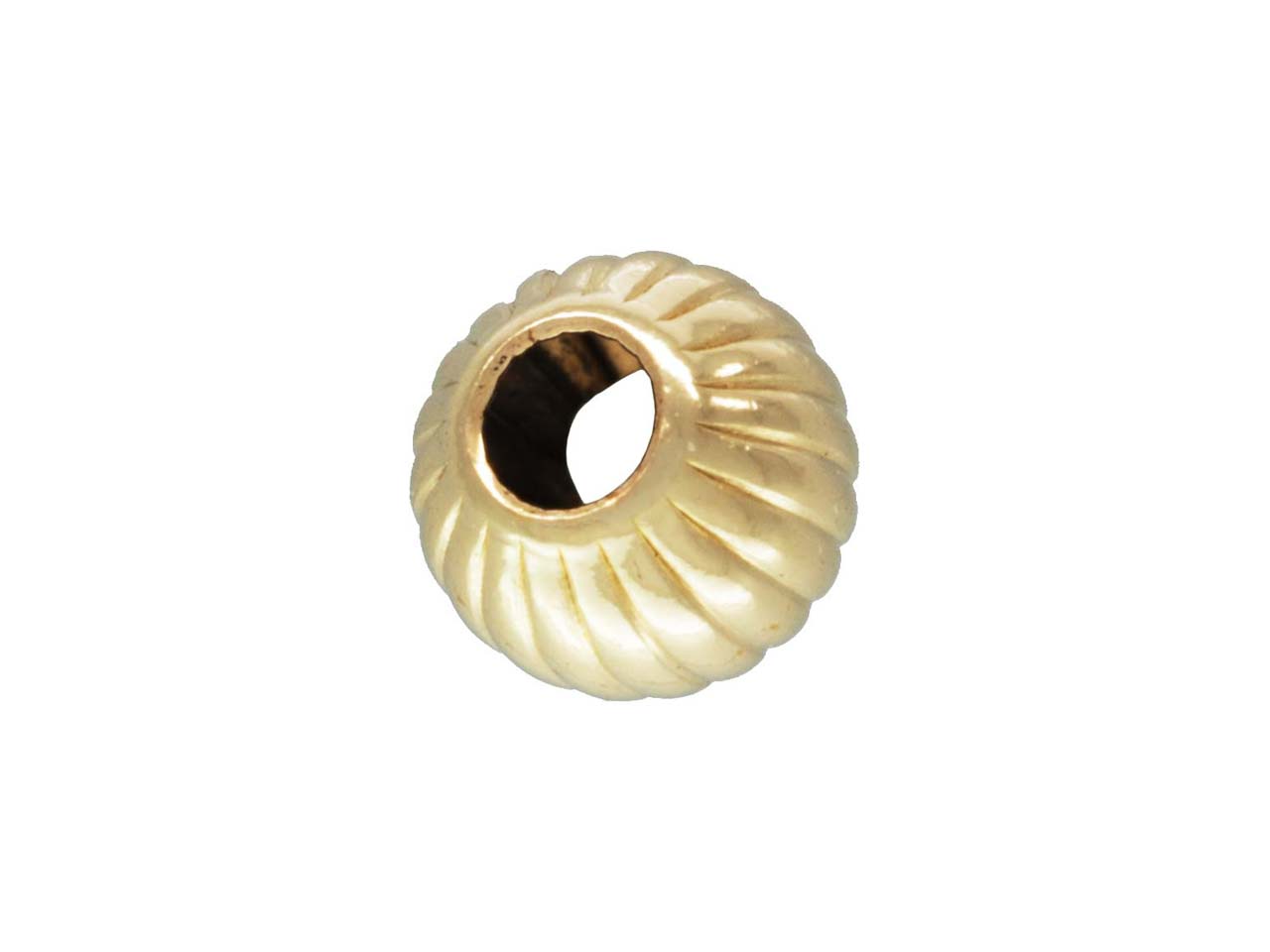 Gold Filled Corrugated Round 2 Hole Bead 3mm Pack of 5 Questions & Answers