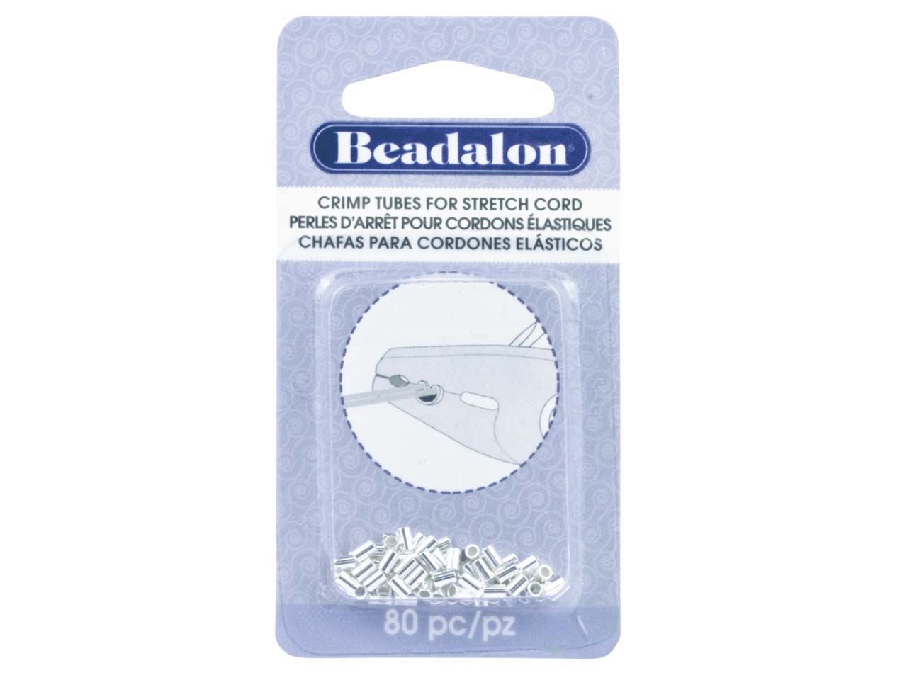 Beadalon Silver Plated Crimp Tubes For Stretch Cord Fits 0.8mm Stretch Cord Pack of 80 Questions & Answers