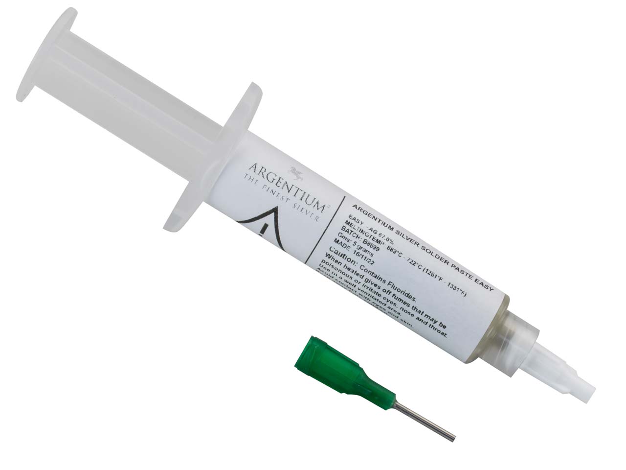 Argentium Silver Solder Paste 5g Easy, Syringe Questions & Answers