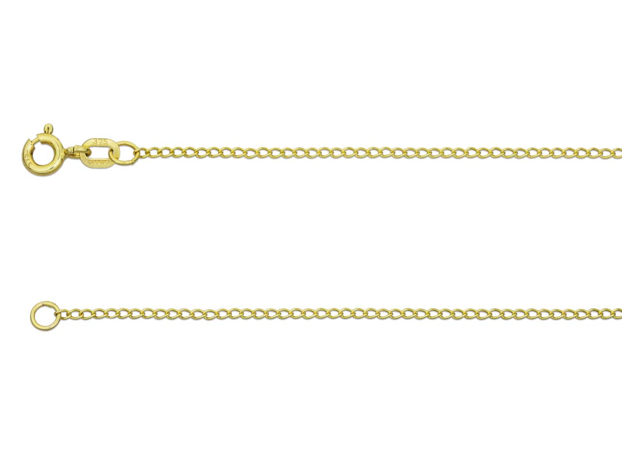 9ct Yellow Gold 1.5mm Curb Chain 20 Questions & Answers