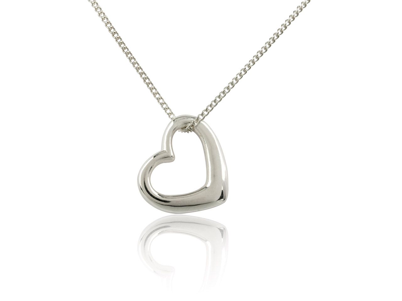 Sterling Silver Hanging Heart Pendant On 16 Questions & Answers