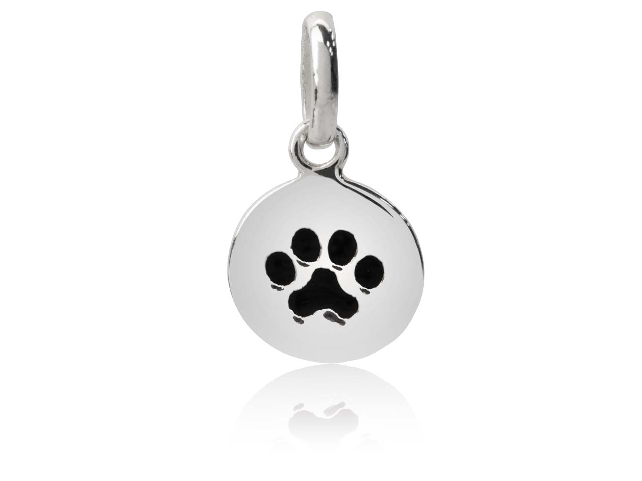 Sterling Silver Round Paw Print Pendant Questions & Answers