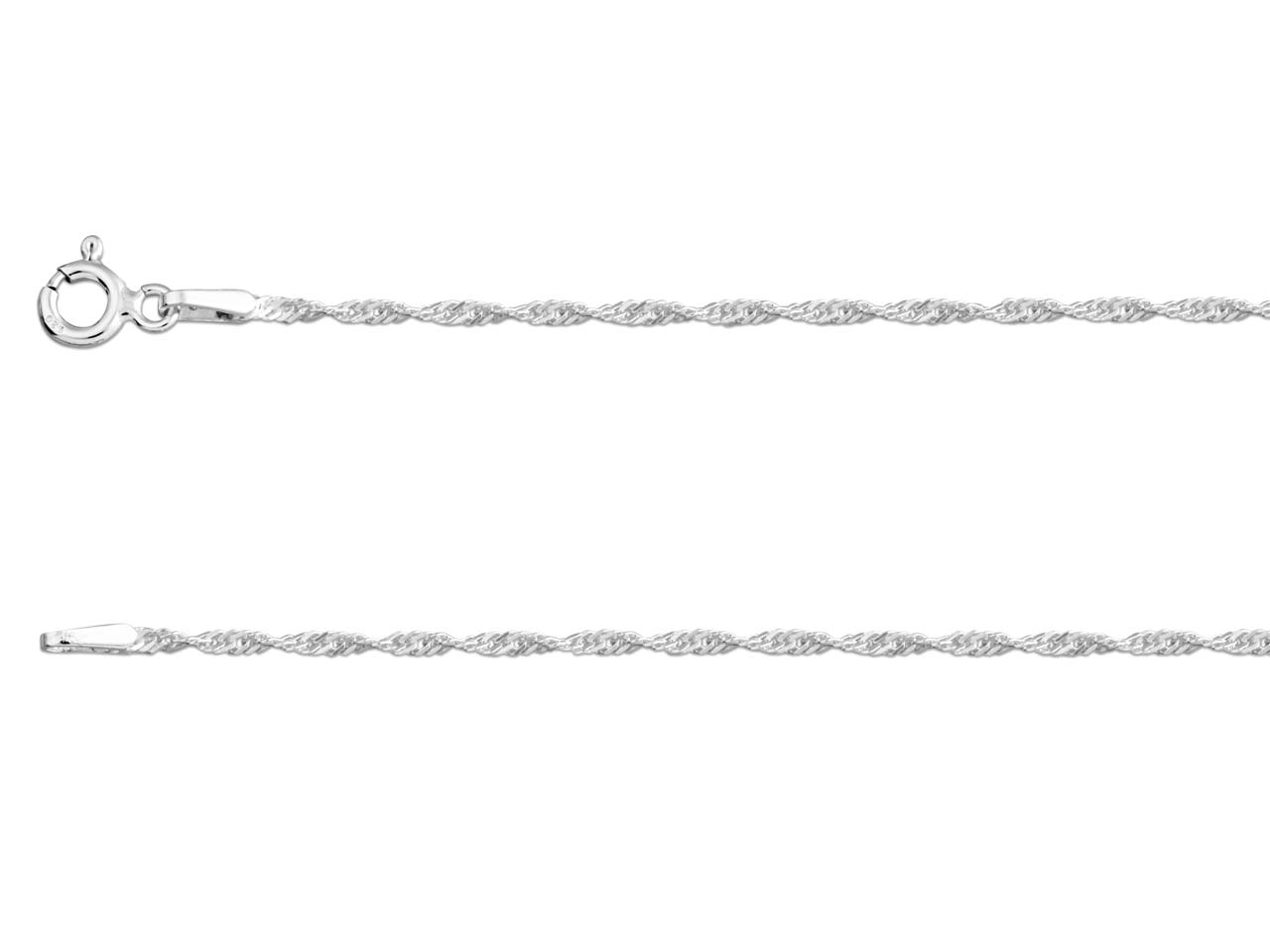 Sterling Silver 1.5mm Twisted Curb Chain 16 Questions & Answers