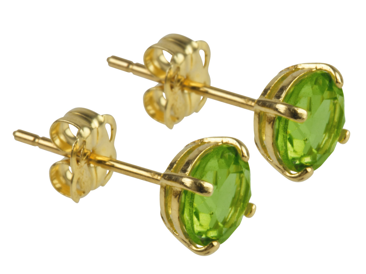 9ct Yellow Gold Birthstone Earrings 5mm Round Peridot - August Questions & Answers