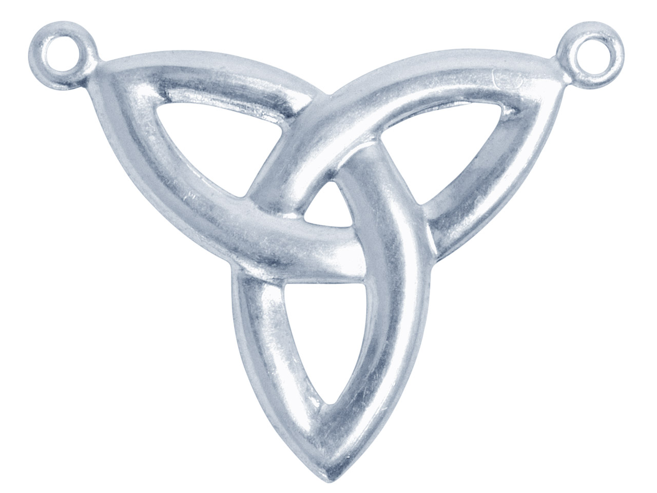 Sterling Silver Celtic Knot Double Loop Pendant 13.0mm X 12.0mm X 0.8mm, 100% Recycled Silver 100% Recycled Silver Questions & Answers