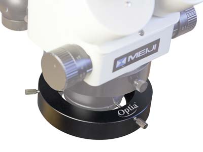 Can the GRS Optia LED Microscope Ring Light be used with a Leica A60 Microscope?