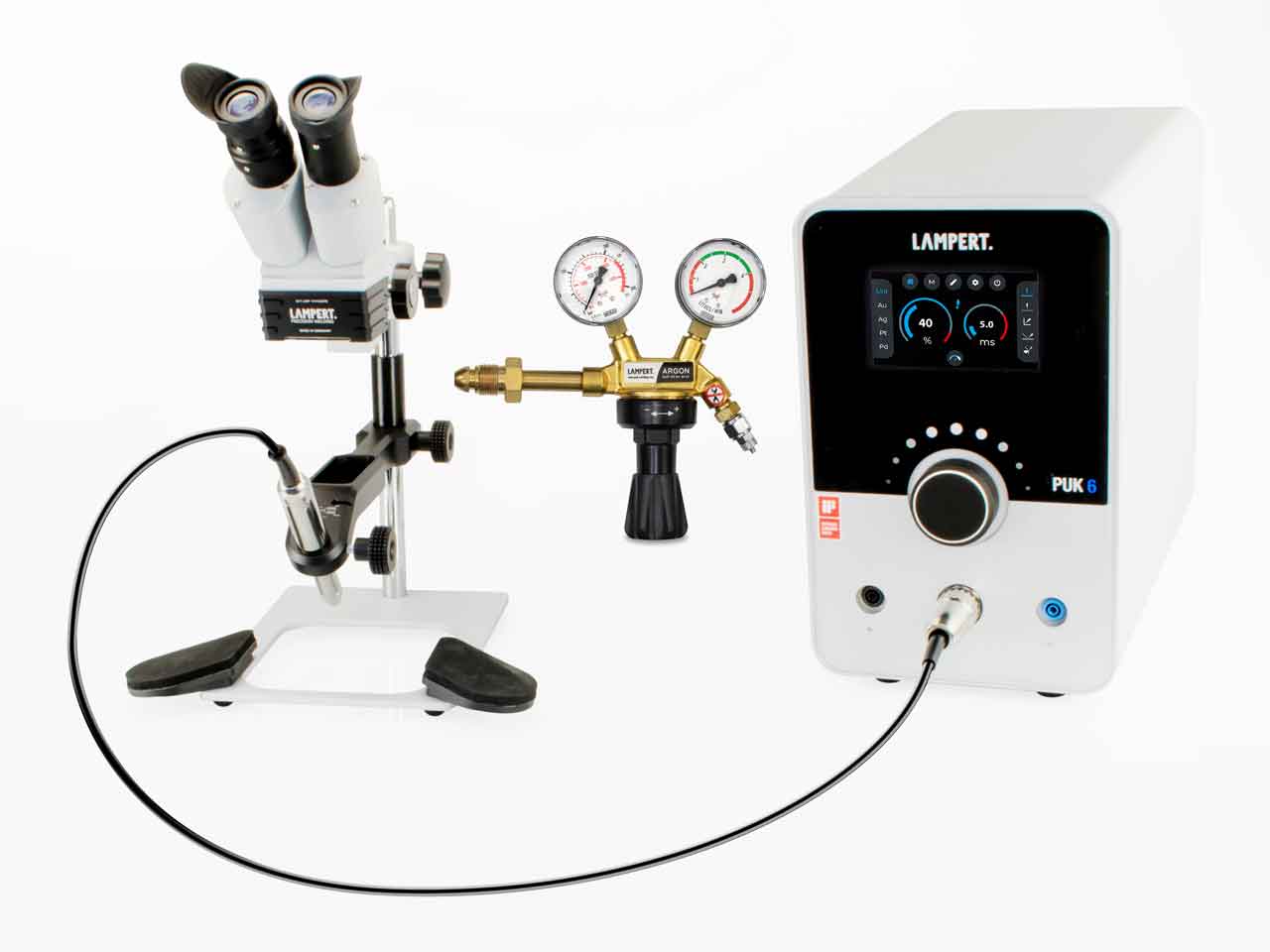 Lampert PUK 6 TIG Welder With Sm6 X10 Magnification Microscope And Argon Regulator Questions & Answers