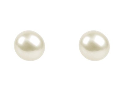 Cultured Pearl Pair Full Round Half Drilled 6-6.5mm White Freshwater Questions & Answers