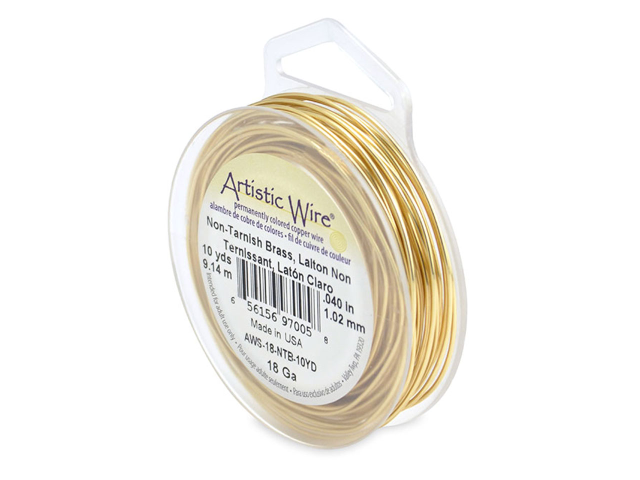 Beadalon Artistic Wire 18 Gauge Tarnish Resistant Brass 1.0mm X 9.1m Questions & Answers