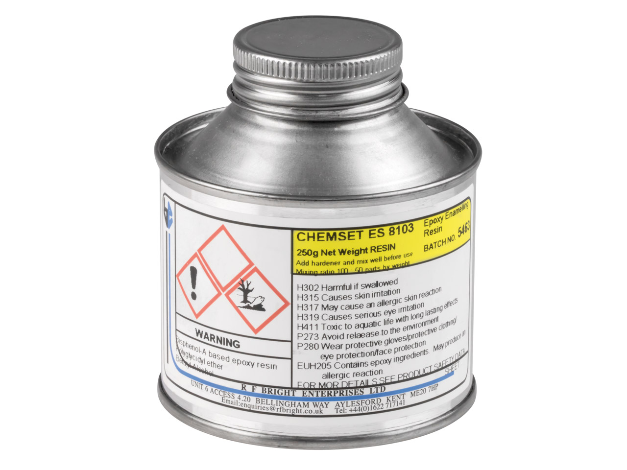 Do you have a safety data sheet for Clear Epoxy Casting Resin 250g UN3082?