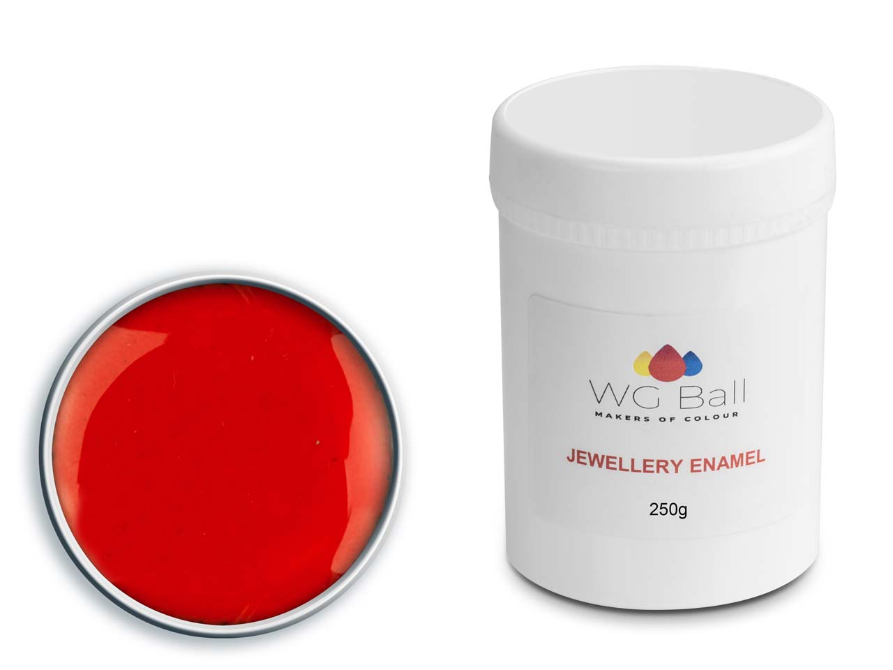 Do you have a safety data sheet for WG Ball Opaque Enamel Red 610 250g Lead Free?