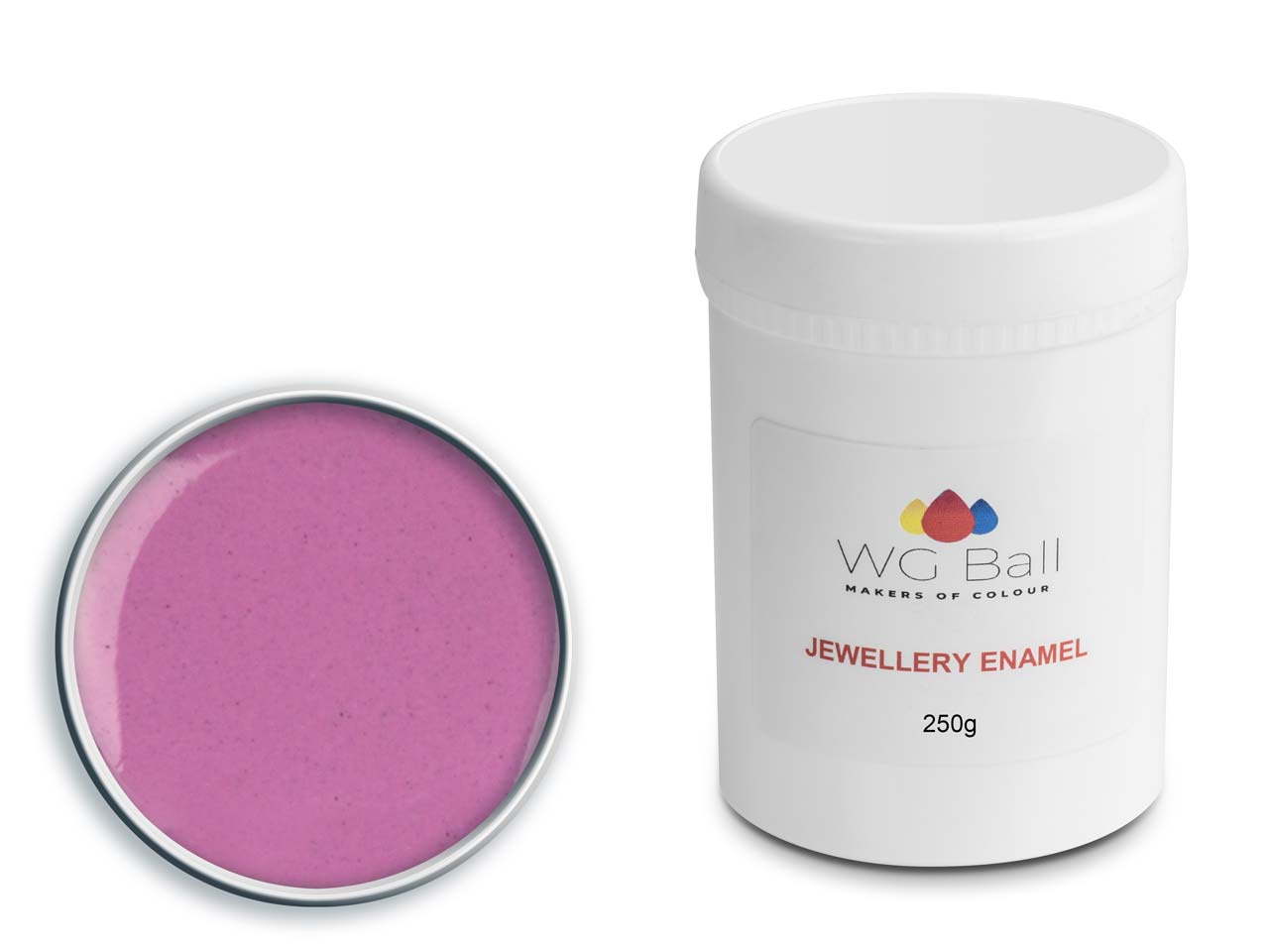 WG Ball Opaque Enamel Mauve 687 250g Lead Free Questions & Answers