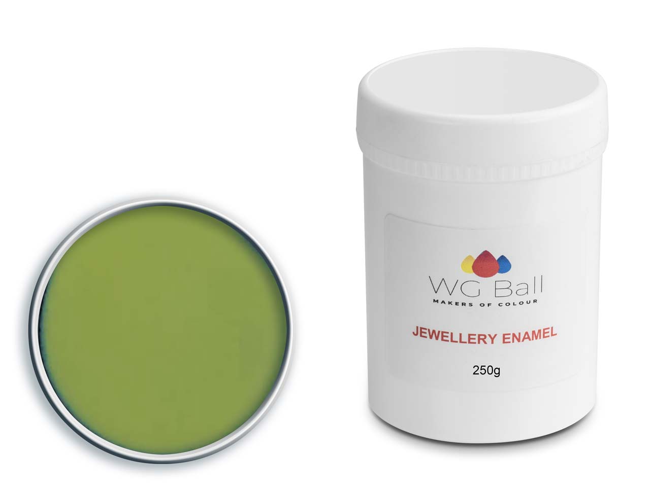 WG Ball Opaque Enamel Spring Green 661 250g Lead Free Questions & Answers