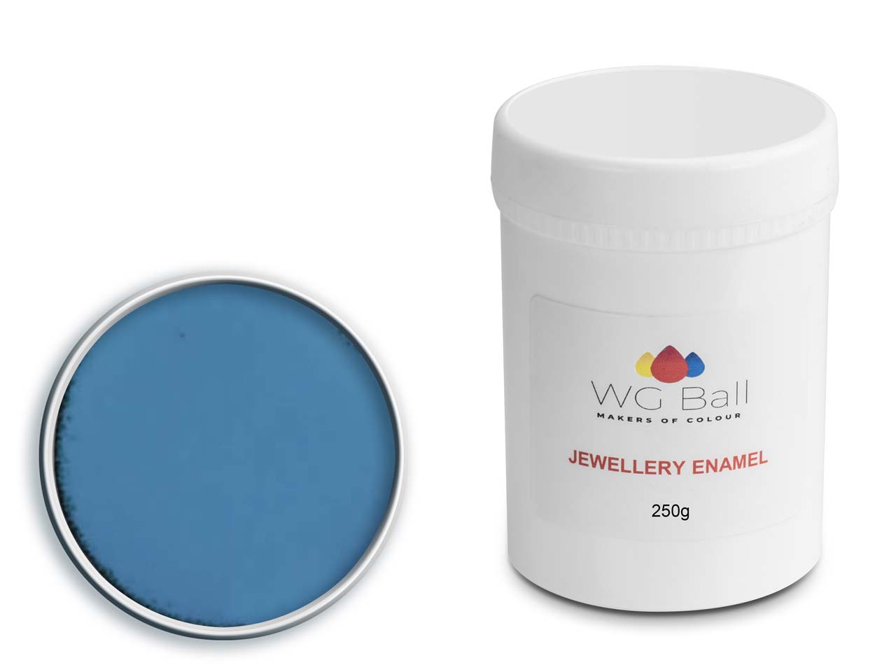 Do you have a safety data sheet for WG Ball Opaque Enamel Mid Blue 663 250g Lead Free?