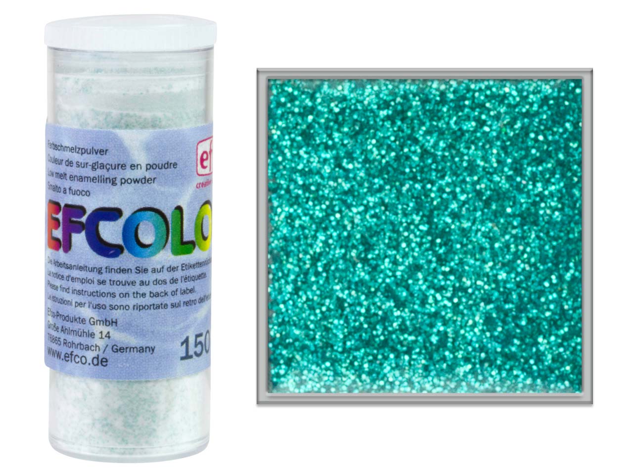 Efcolor Enamel Glitter Turquoise 10ml Questions & Answers