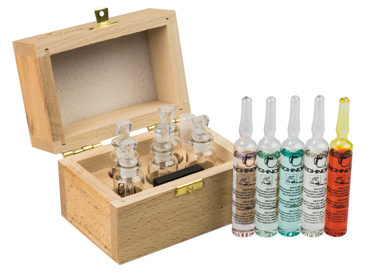 Do you have a safety data sheet for Technoflux Metal Test Kit With 5 Bottles And Synthetic Touch Stone Un2031 Un3093?