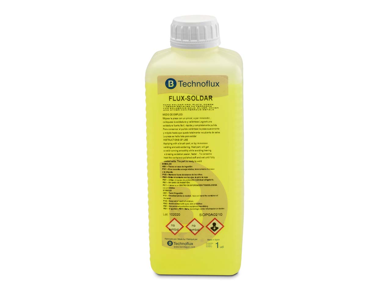 Do you have a safety data sheet for Technoflux Soldar Flux Soldering Fluid, 1 Litre?