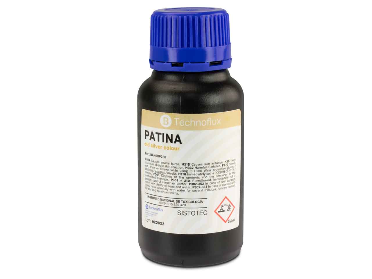 Do you have a safety data sheet for Patina Oxidising Solution 250ml UN2922?