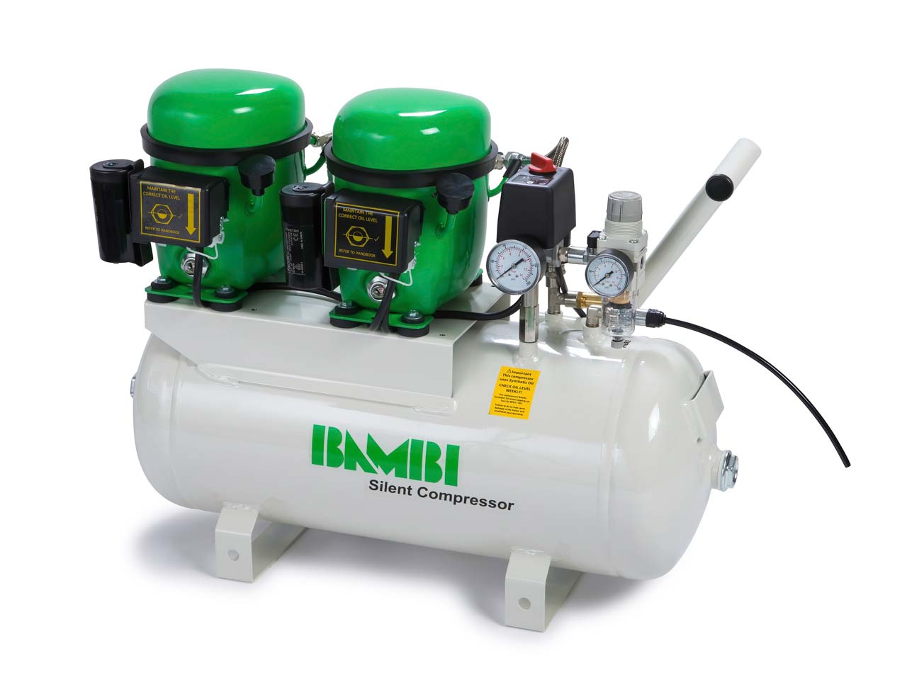 Bambi BB24D 1.0hp, 8 Bar 24 Litre Capacity Compressor Questions & Answers