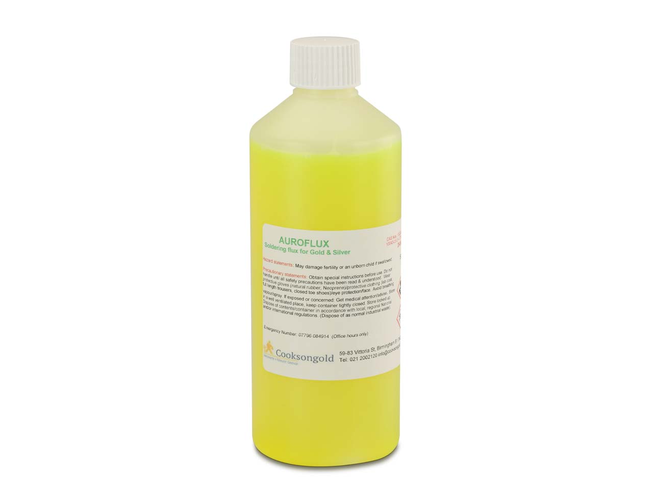 Do you have a safety data sheet for Auroflux Soldering Fluid 500ml?