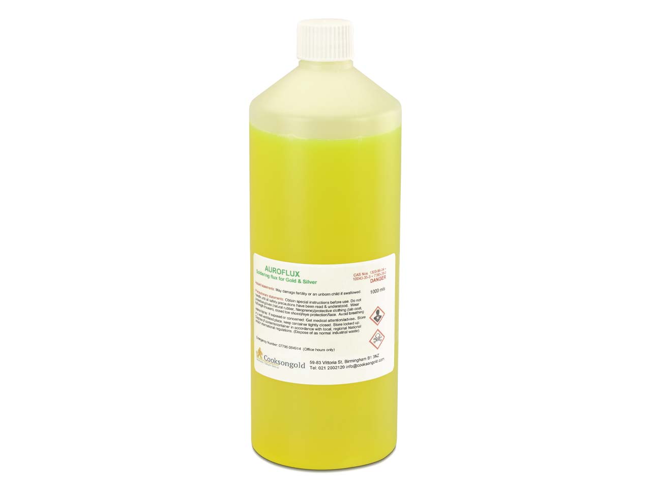 Do you have a safety data sheet for Auroflux Soldering Fluid 1 Litre?