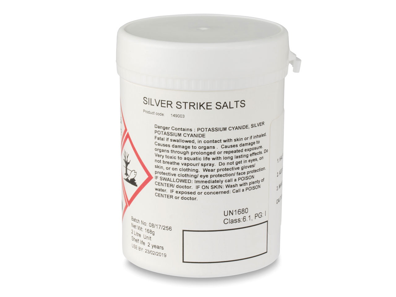 Do you have a safety data sheet for Silver Strike Salts 2 Litre Un1588?