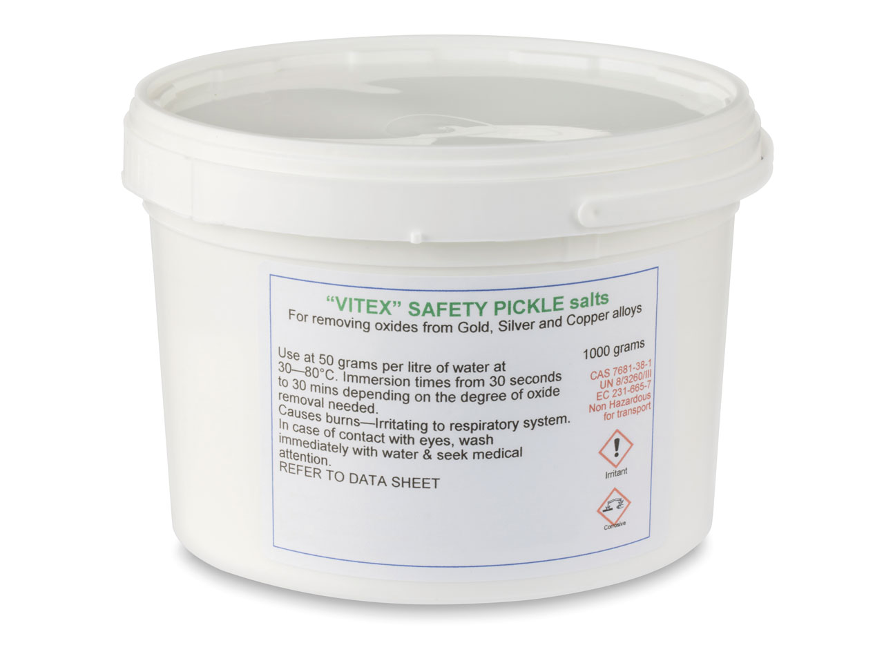 Do you have a safety data sheet for Pickling Powder 1kg?