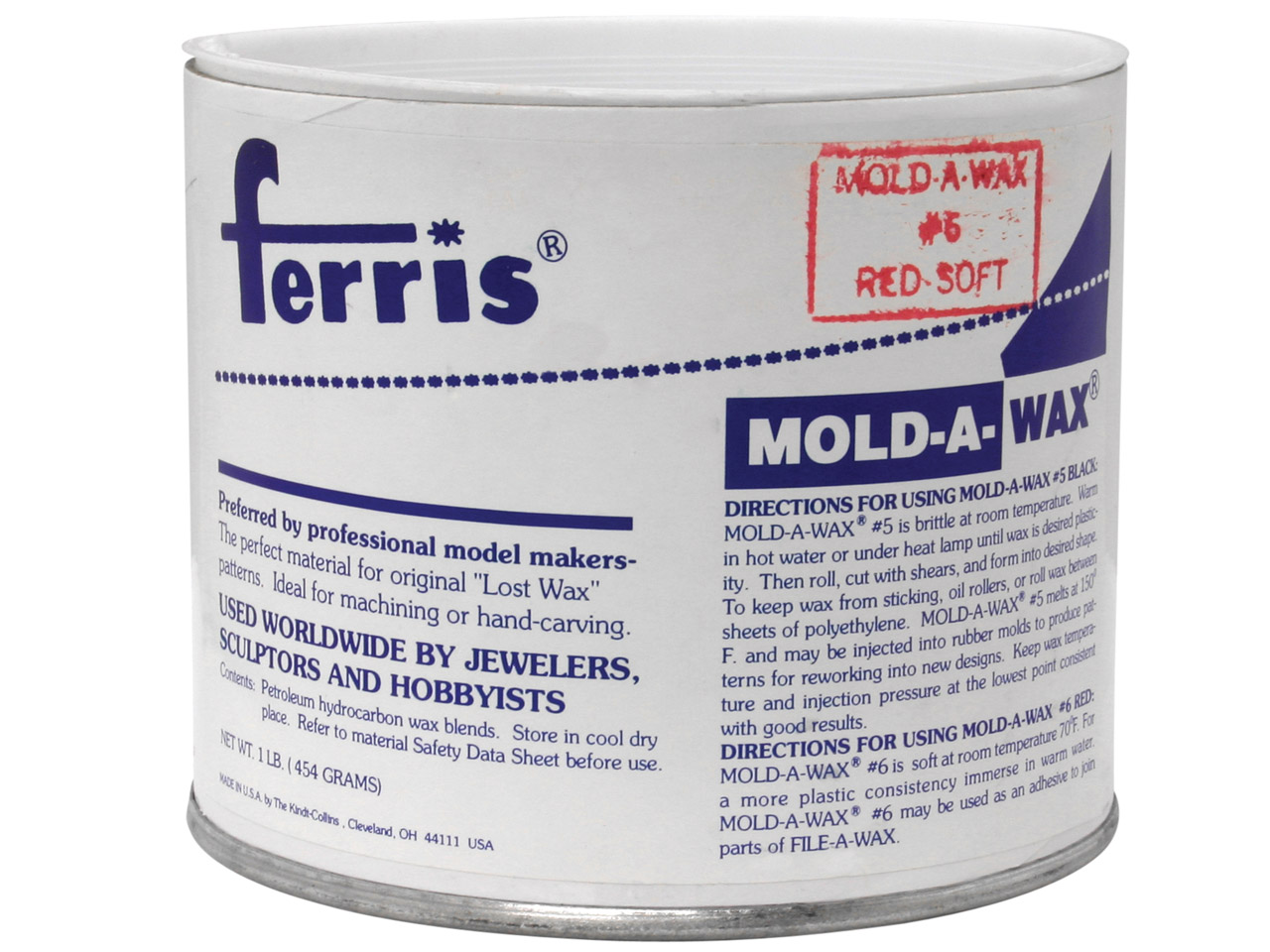 Do you have a safety data sheet for Ferris Mould-a-wax Tub 1lb, Red, Soft Grade?