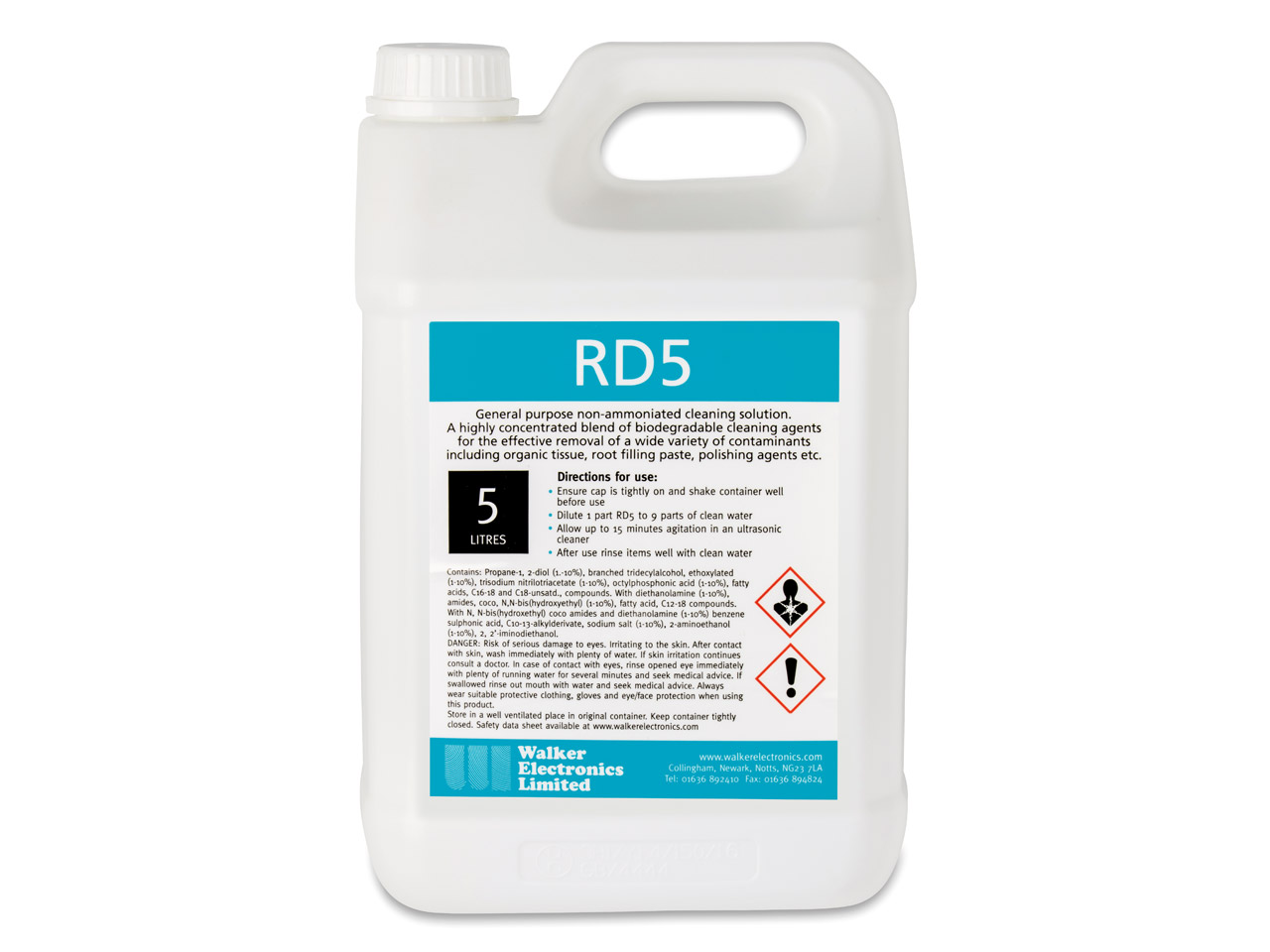 Do you have a safety data sheet for Walker Cleaning Fluid No Ammonia 5 Litre?