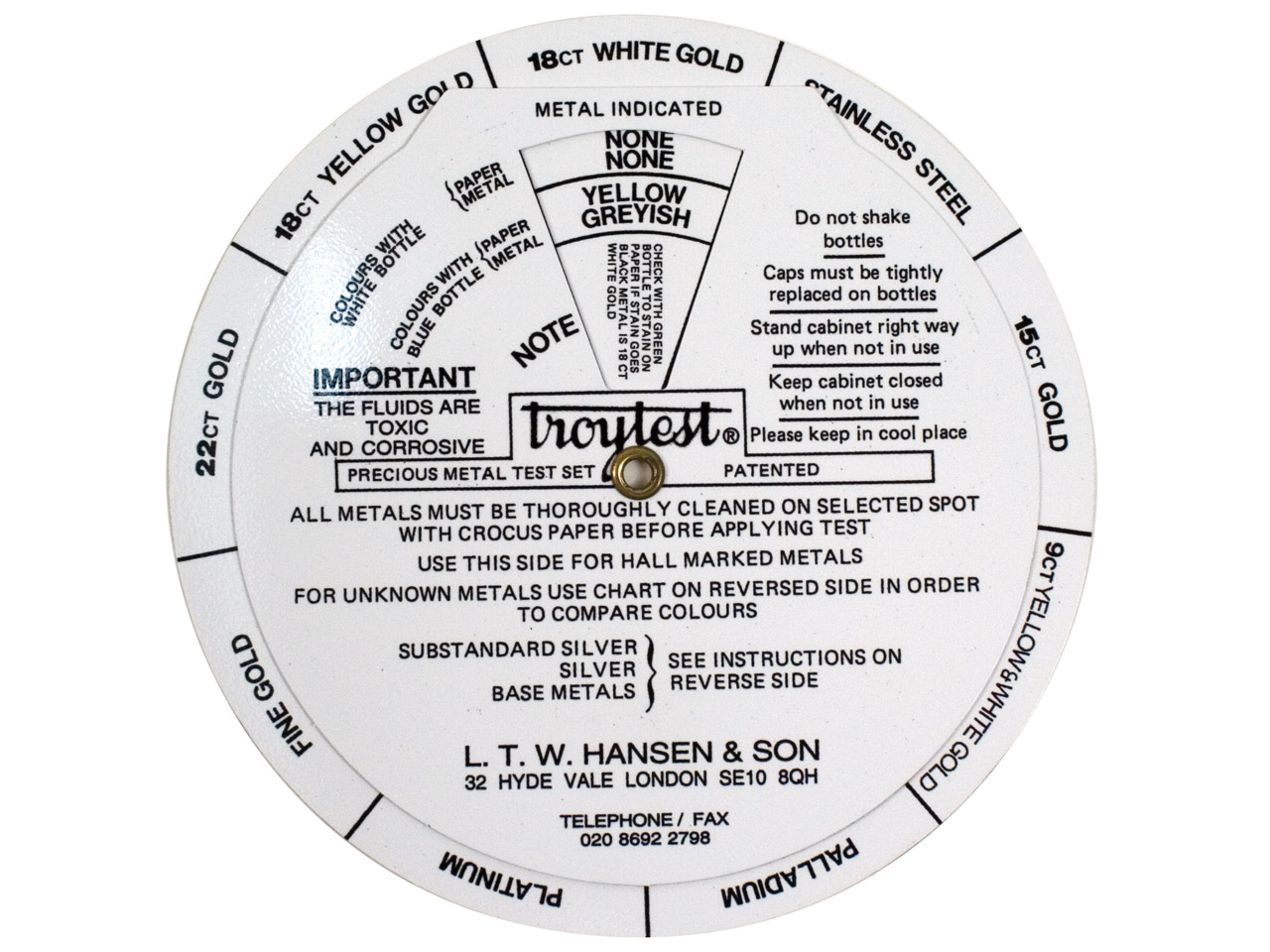 Do you have instructions for Troytest Chart?