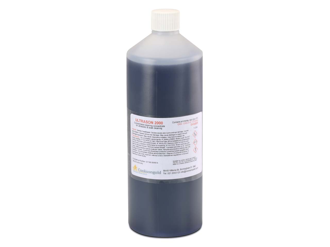 Do you have a safety data sheet for Ultrasonic 2000 Cleaning Fluid 1 Litre Concentrated With Ammonia Un2735?