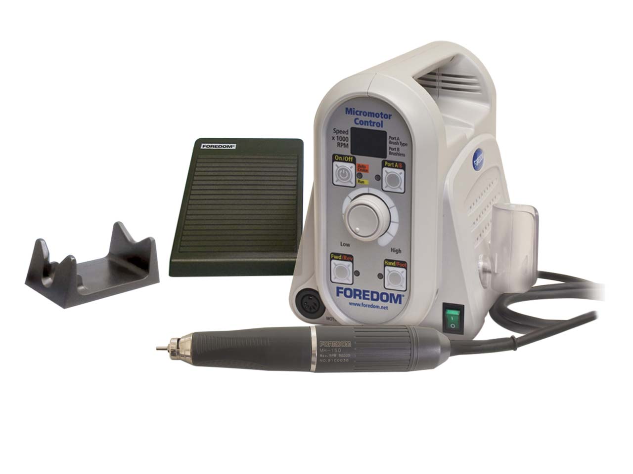 Foredom Brushless Micromotor Kit With 2.35mm Rotary Handpiece Dual Port Questions & Answers