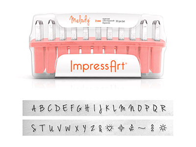 ImpressArt Melody Letter Stamp Set Uppercase 3mm Questions & Answers