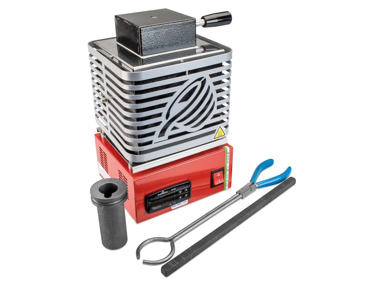 What's the maintenance advice for the graphite rod and heating element of the 0.5kg electric melting furnace?