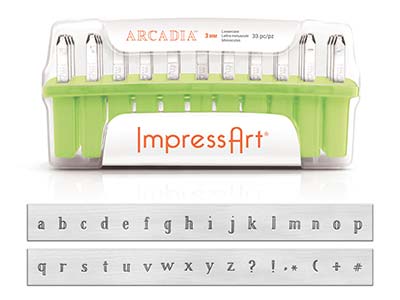 ImpressArt Arcadia Letter Stamp Set Lowercase 3mm Questions & Answers