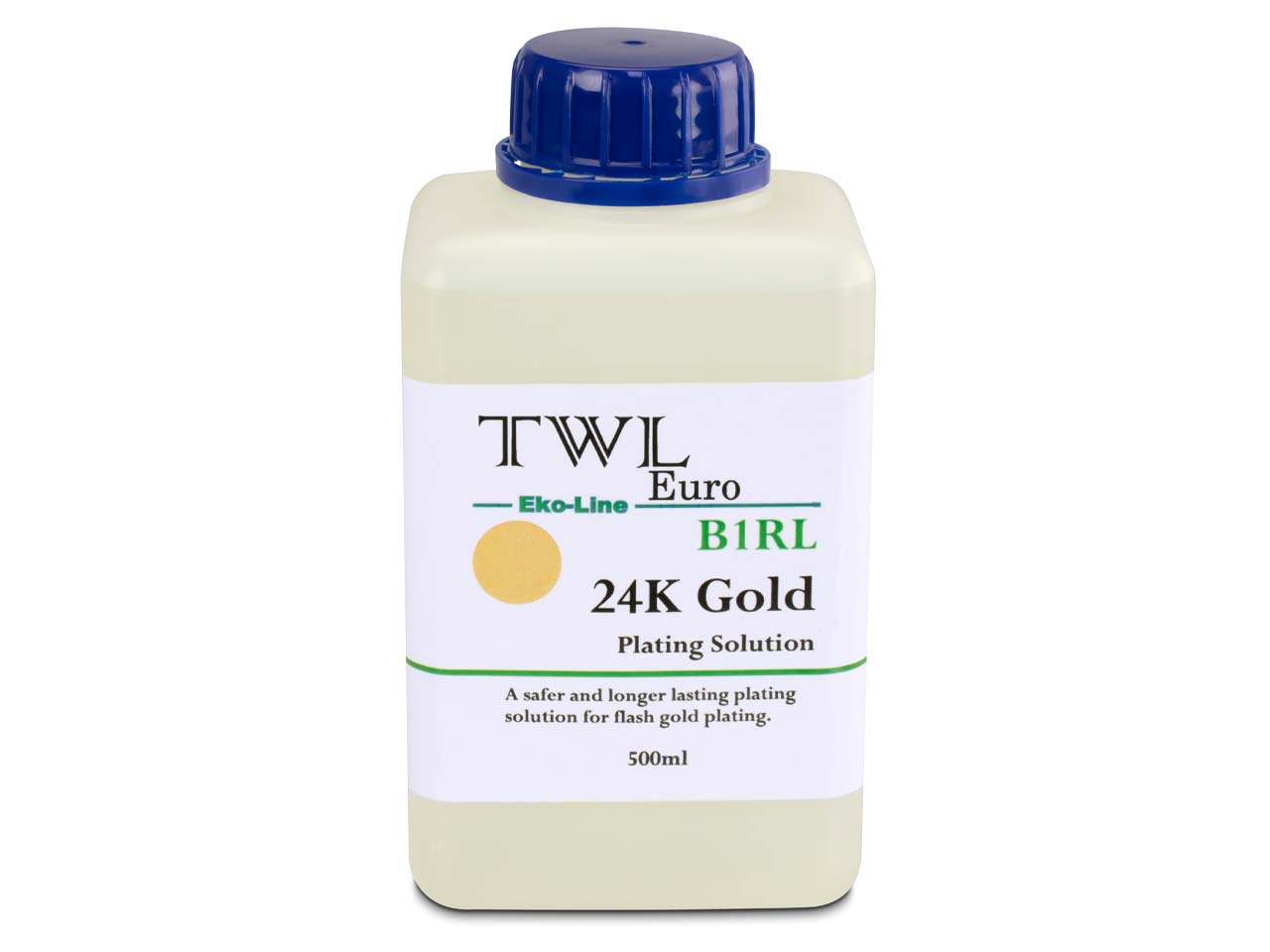 Do you have a safety data sheet for Twl Eko-line B1rl 24ct Yellow Gold, Plating Solution, 500ml?