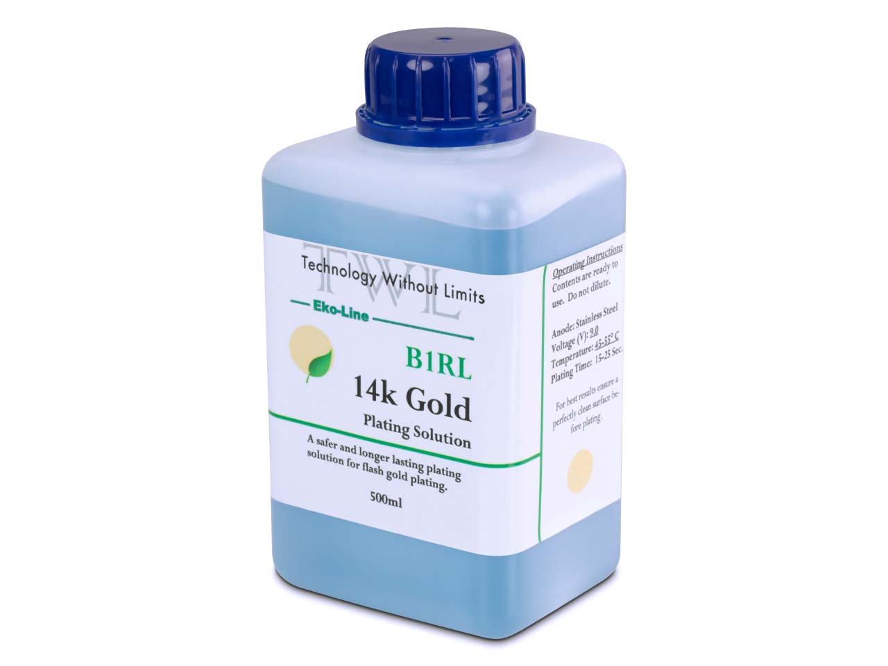 Do you have a safety data sheet for Twl Eko-line B1rl 14ct Yellow Gold, Plating Solution, 500ml?